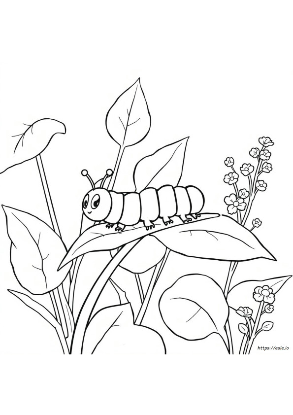 C Come Caterpillar Pagina Da Colorare