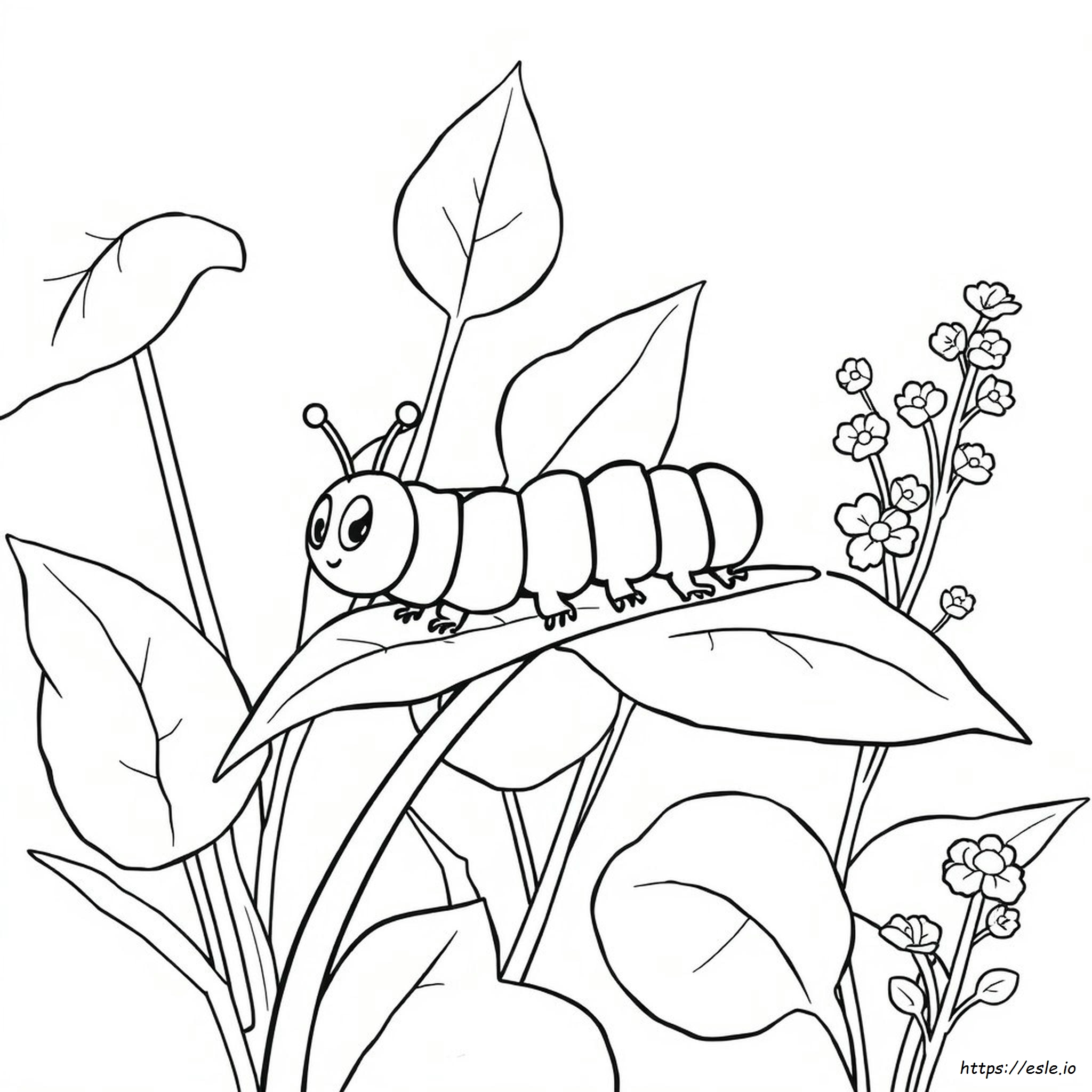 C Is For Caterpillar Coloring Page