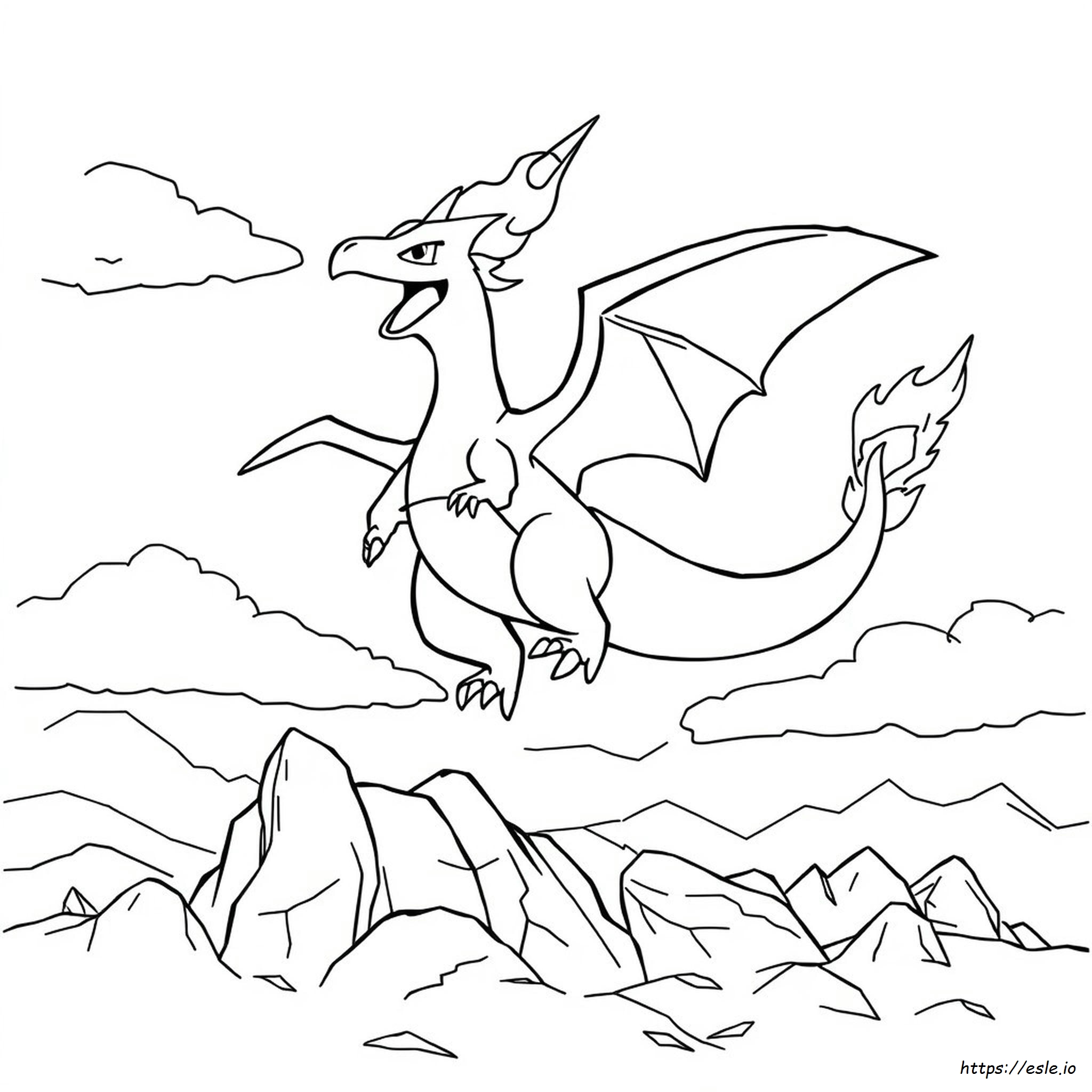 Charizard Coloring Pages To Print - Free Printable PDF
