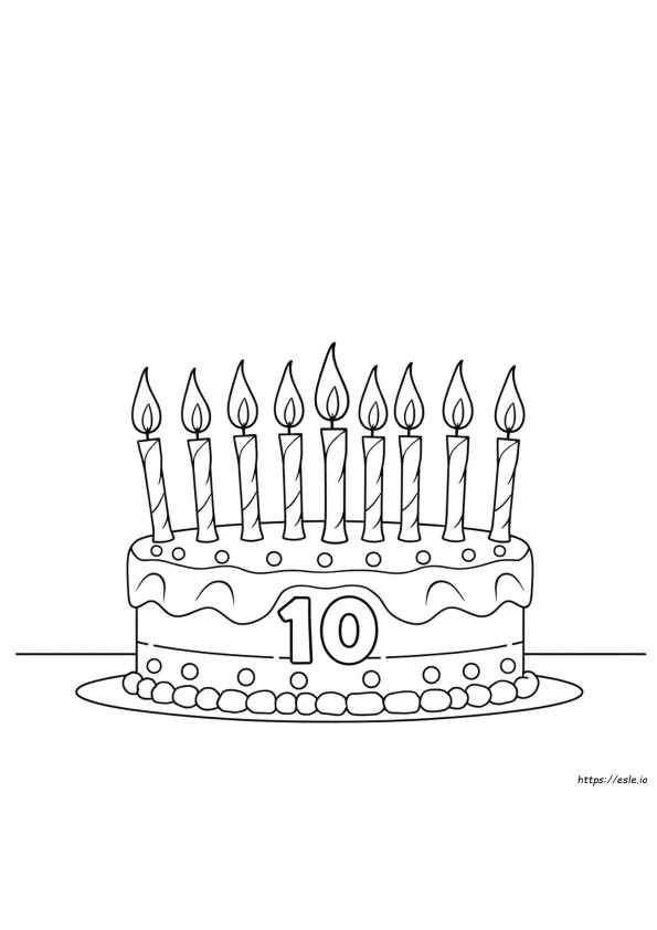 Nummer 10 Ausmalbilder