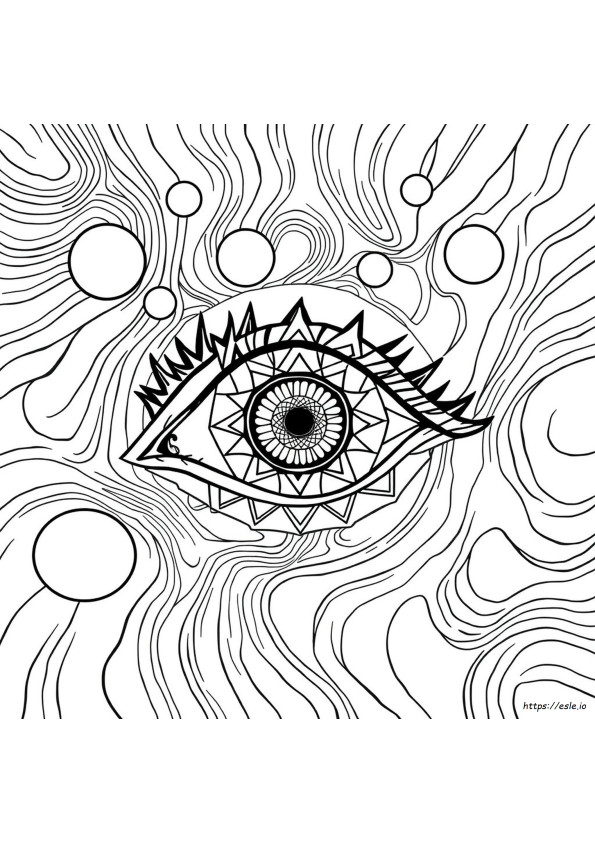 Trippy Oog Kleurplaten Voor Volwassenen