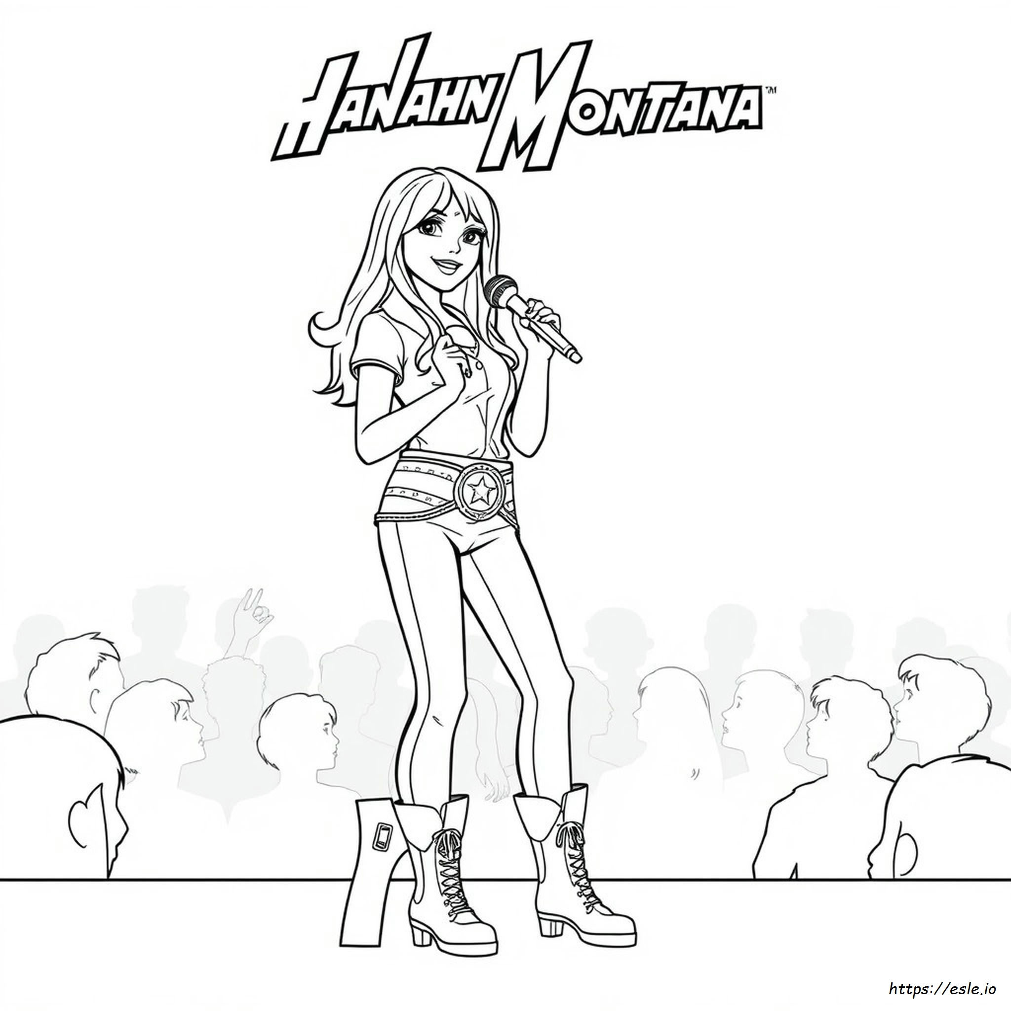 Hannah Montana Printable Coloring Pages - free printable coloring page