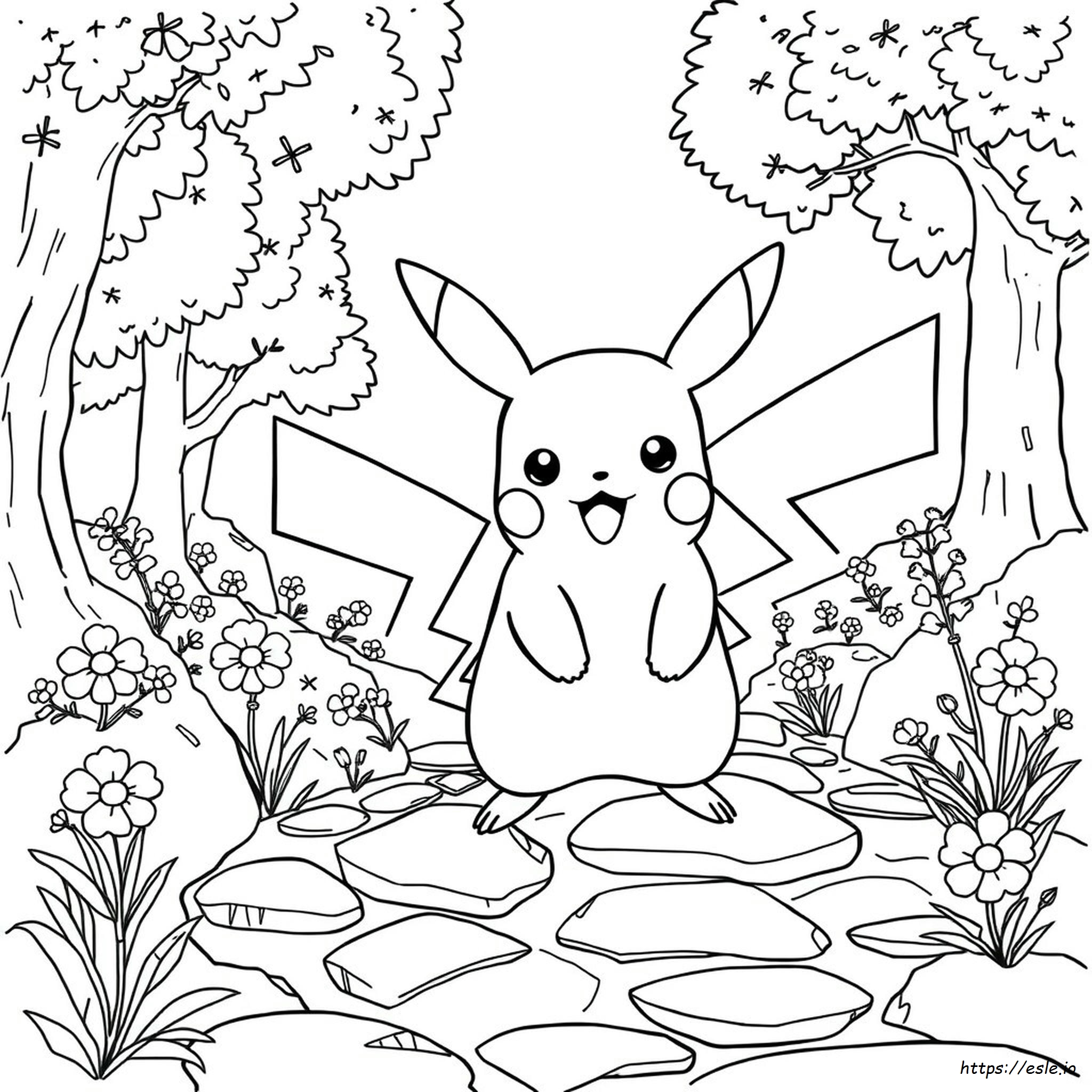 Pikachu Para Colorear - Imprimible Gratis