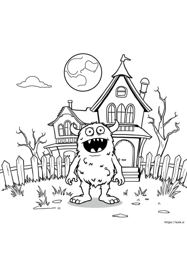 Monster Cartoon Ausmalbilder