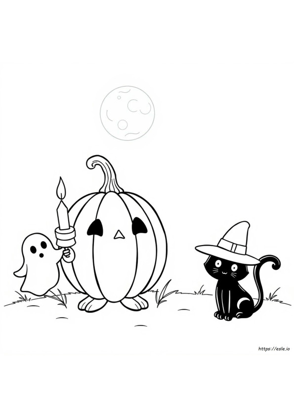 Free Printable Cute Halloween Coloring Pages