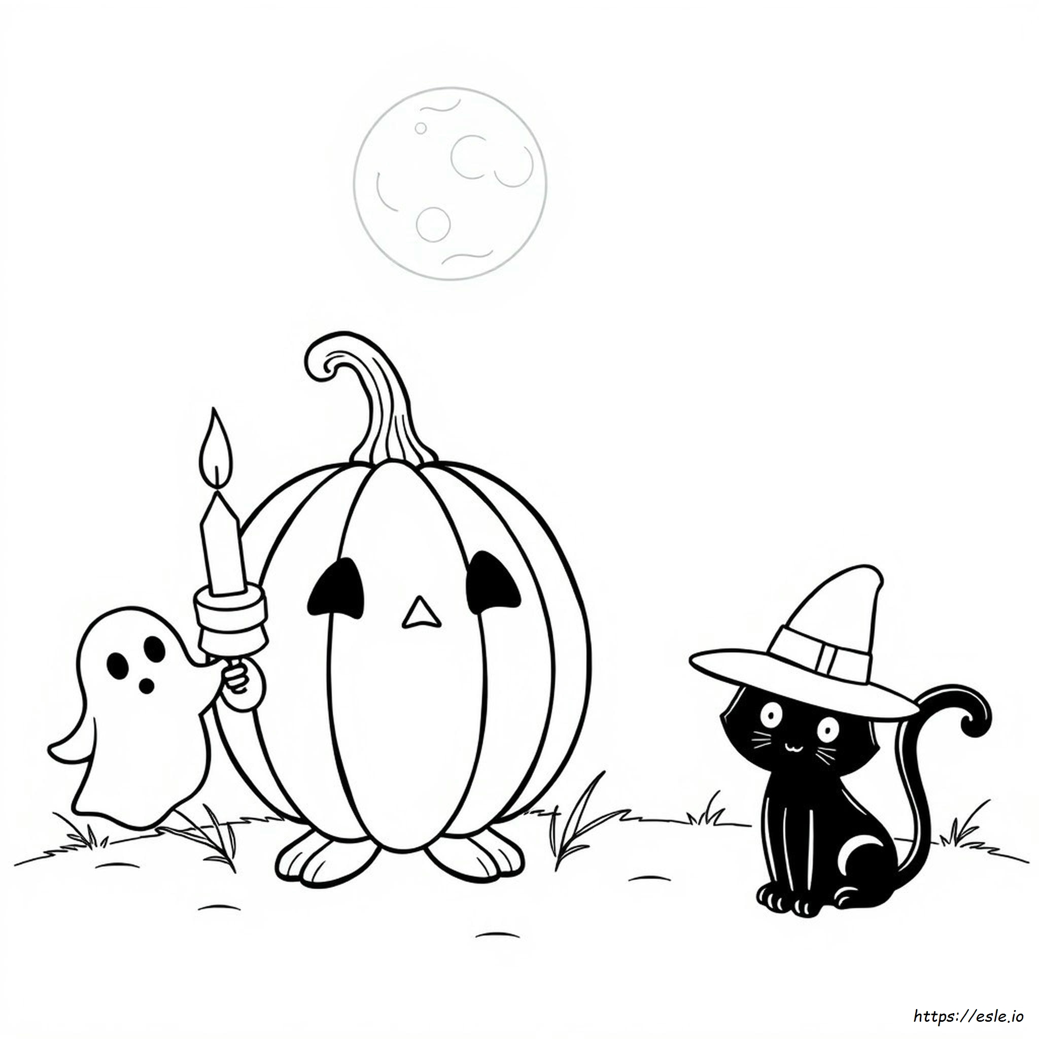 Free Printable Cute Halloween Coloring Pages