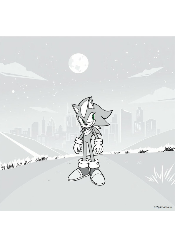 Shadow From Sonic Coloring
