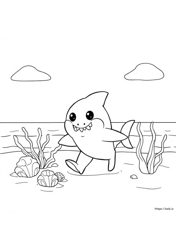 Kolorowanki Baby Shark