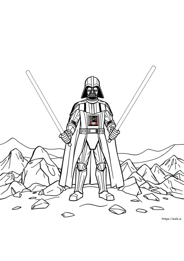 Darth Vader Kolorowanka Do Druku