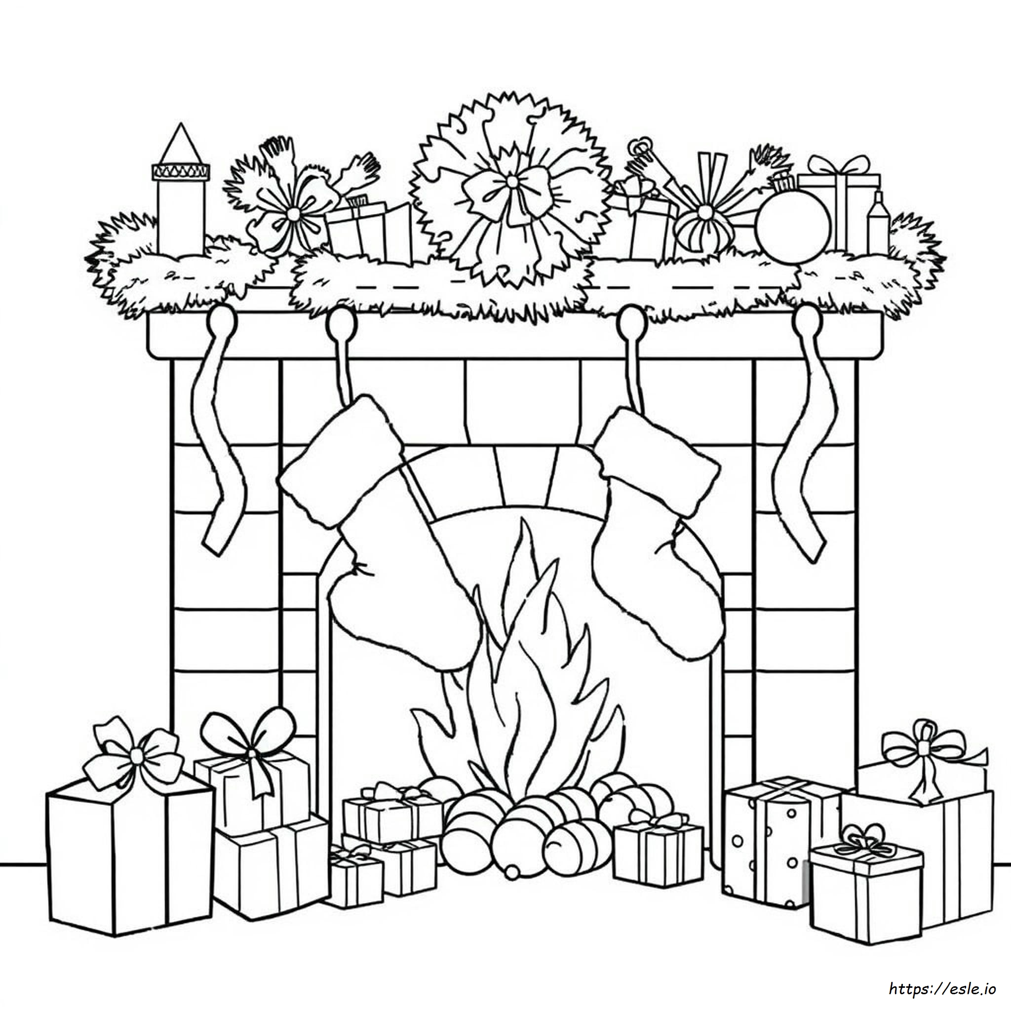 Christmas Stocking Coloring Pages For Adults - free printable