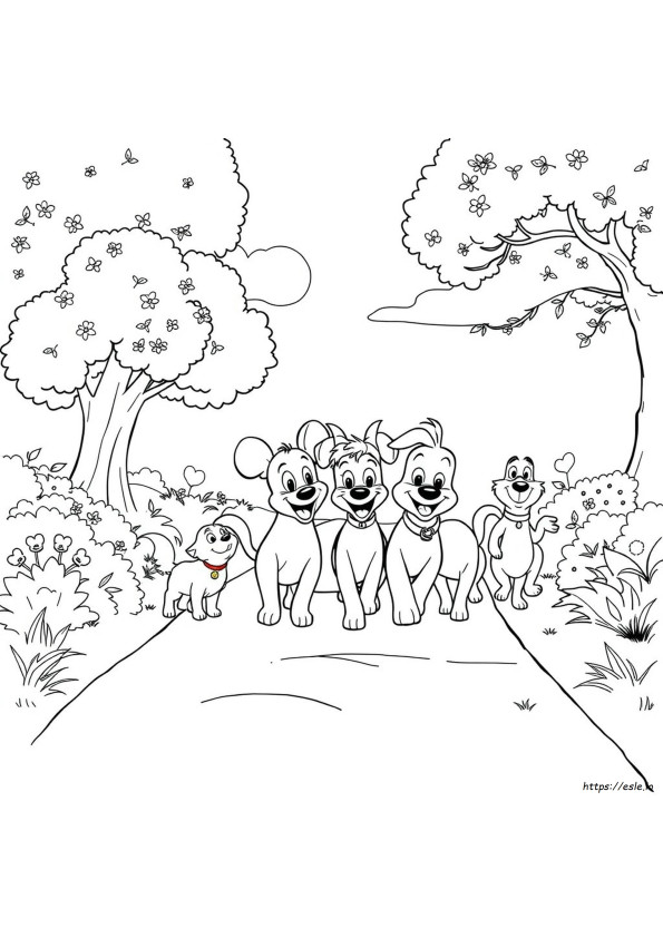 Disney Pets Coloring Pages