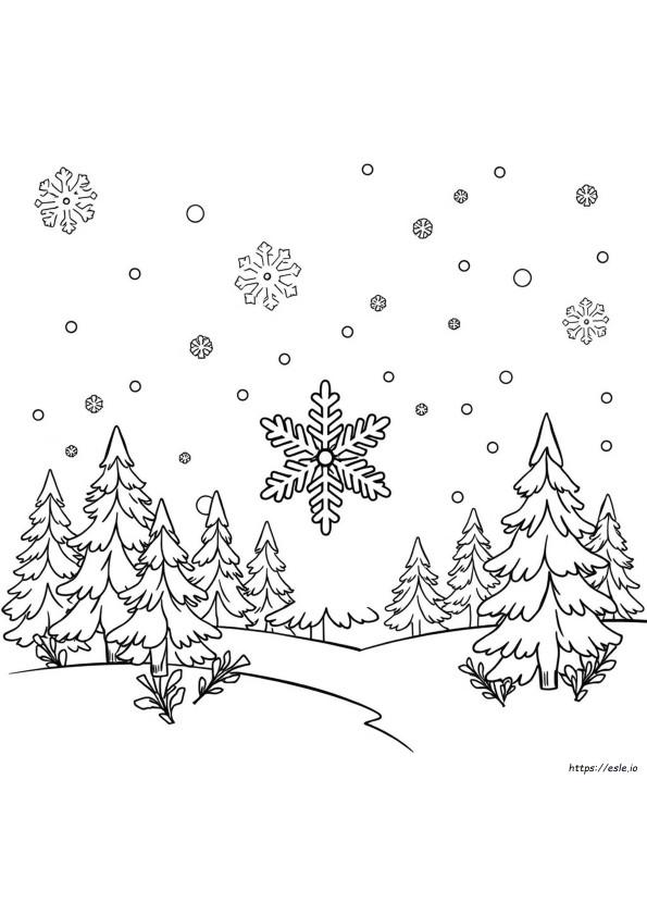 Free Coloring Pages Christmas Snowflakes