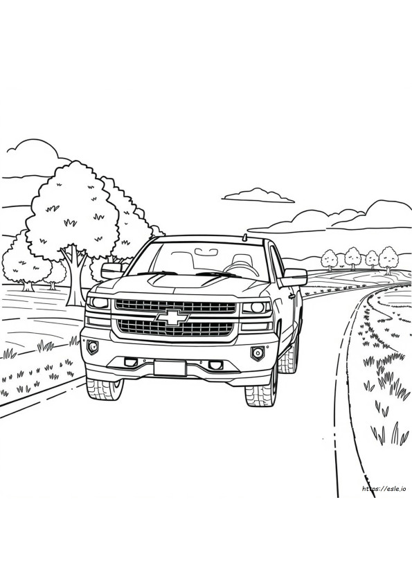 Chevy Truck Coloring Sheets