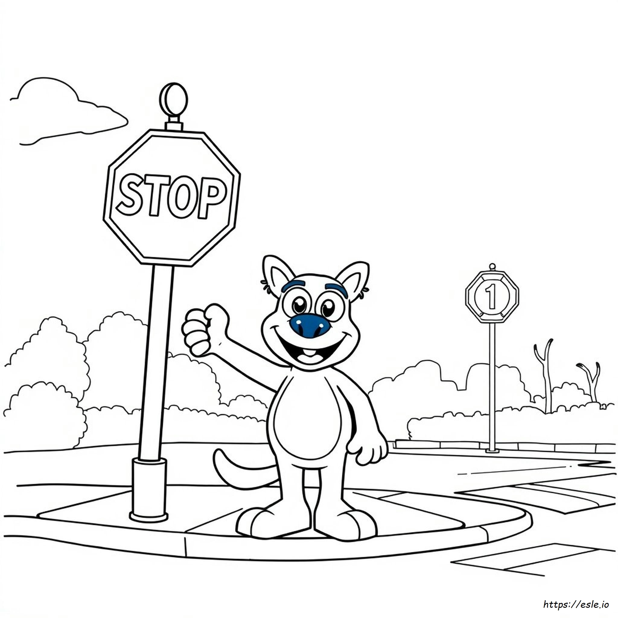 Bluey The Sign Coloring Pages