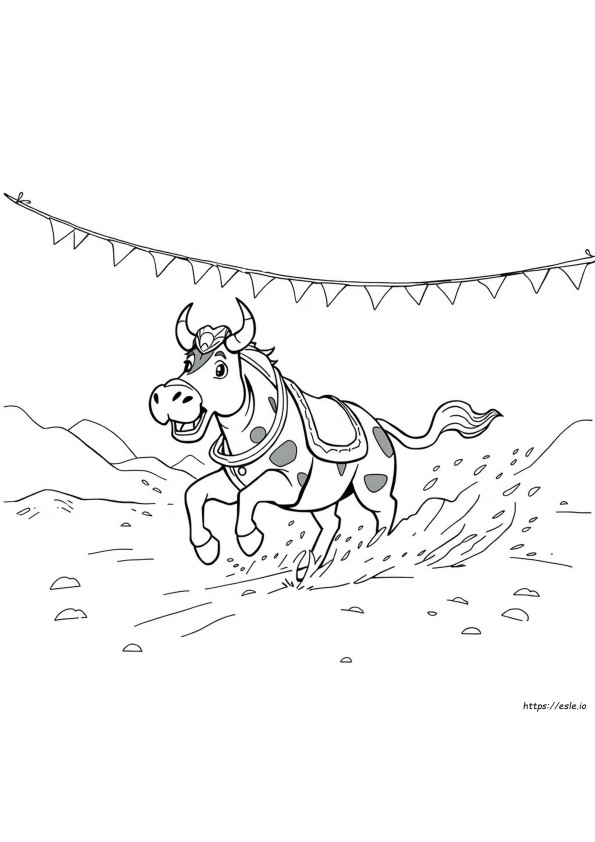 El Toro Loco Coloring Page