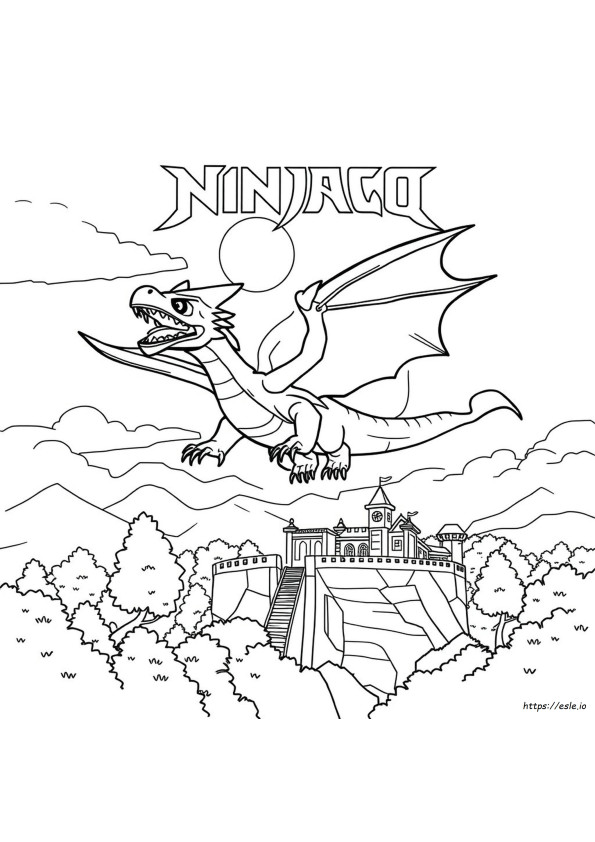 Ninjago Dragon Colouring Pages