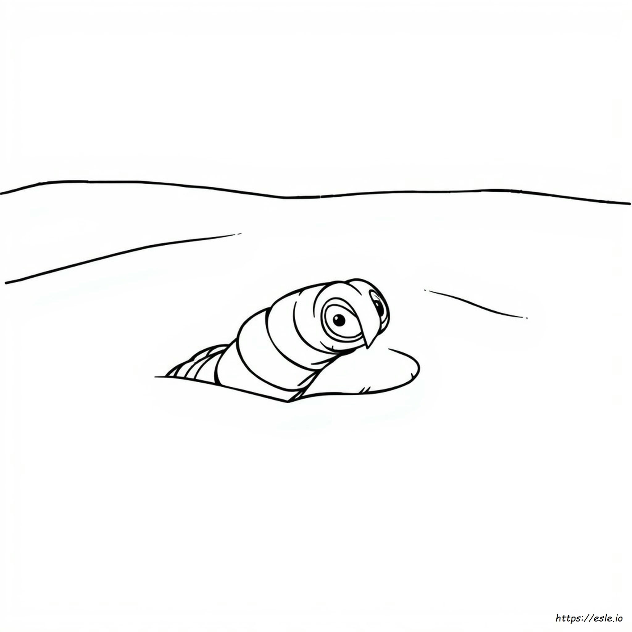 Sand Worm Coloring Page