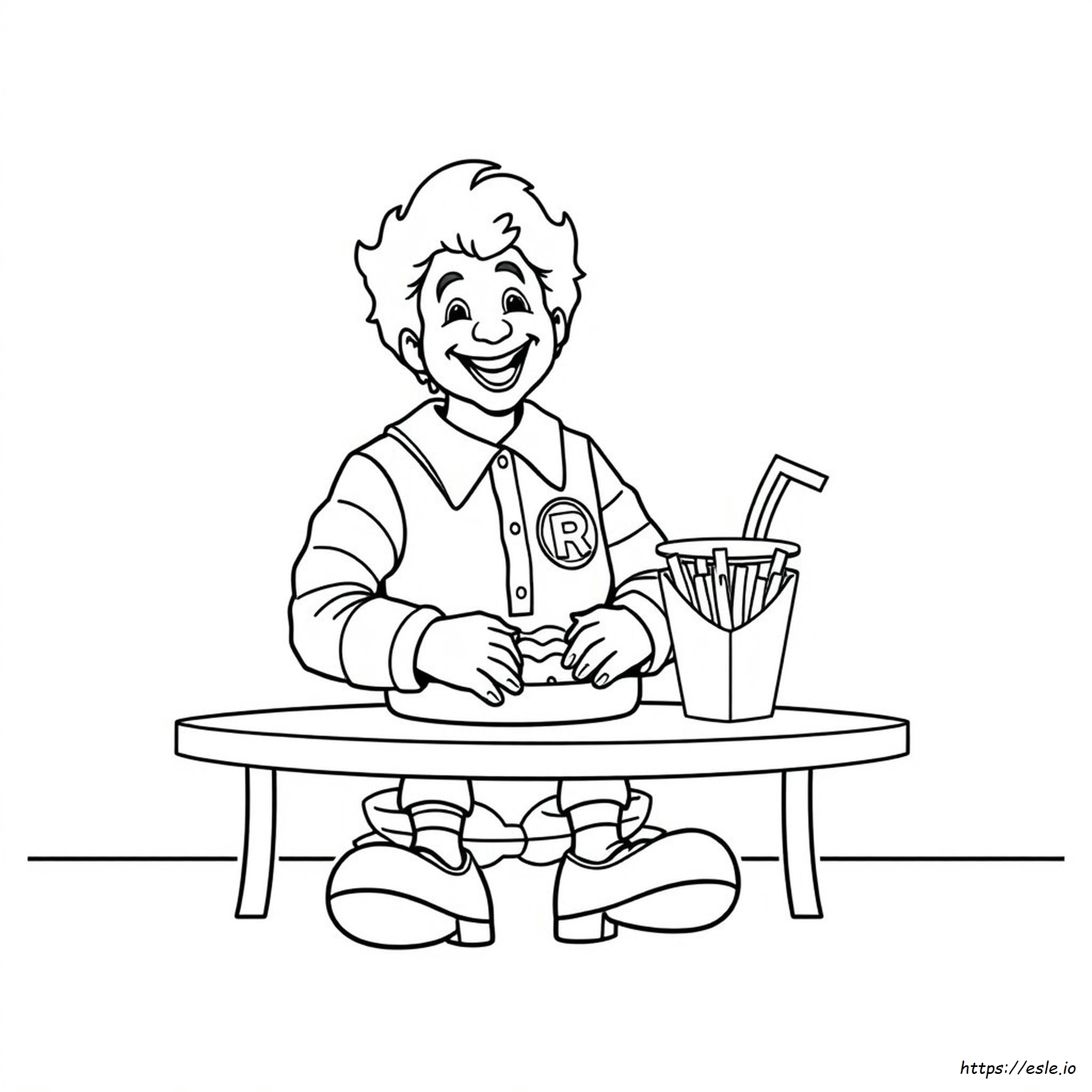 Printable Ronald Mcdonald Coloring Pages