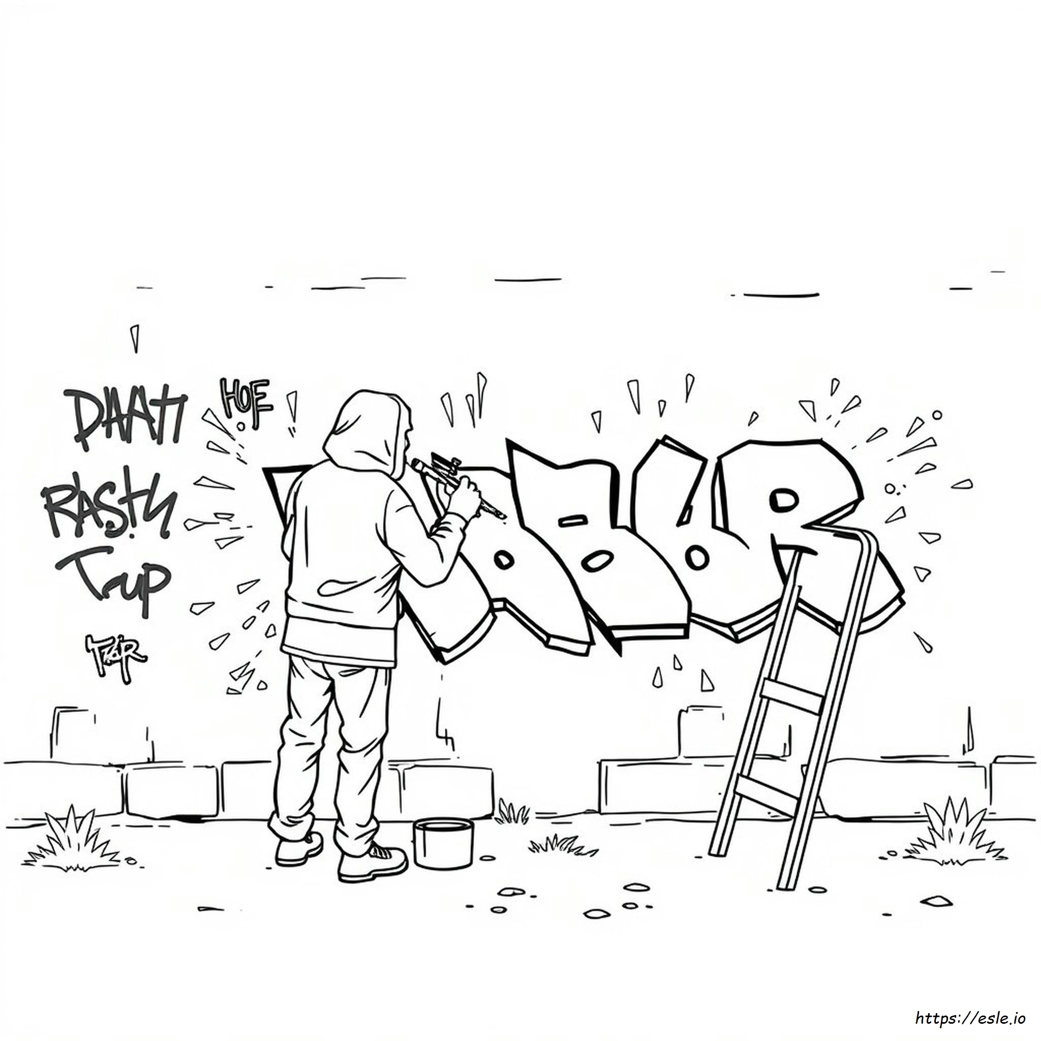 Graffiti Da Colorare E Stampare