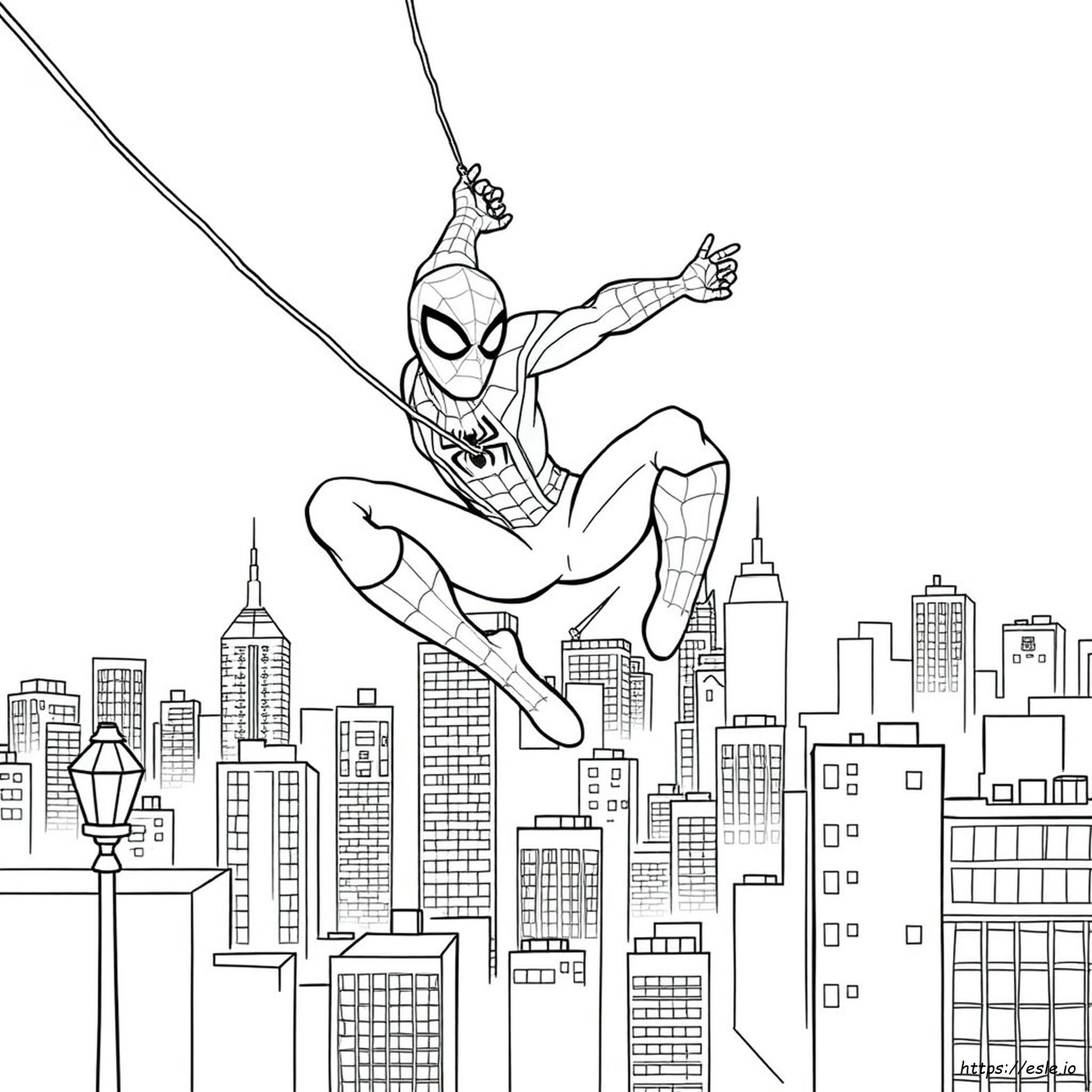 Coloring Pages Spidey Kleurplaat