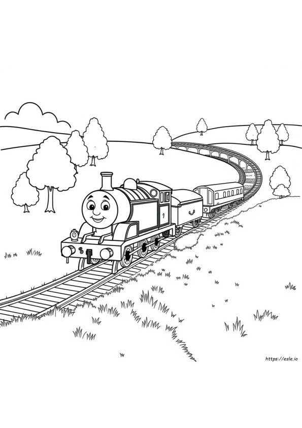 Thomas The Tank Engine Coloring Page