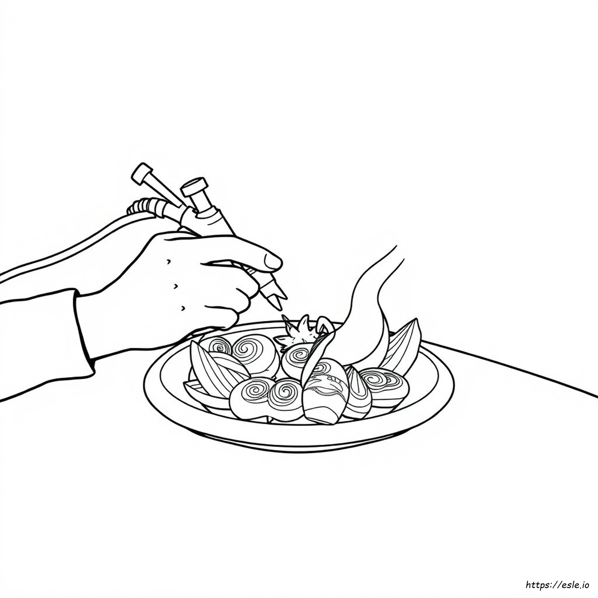 Elintarvikeväri Ruiskumaalaus