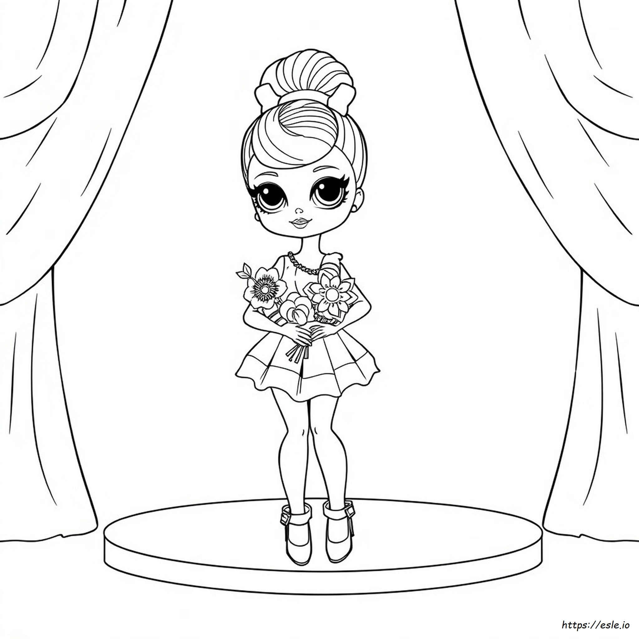 Fashion Doll Coloring Pages Coloriage Lol Omg Candylicious
