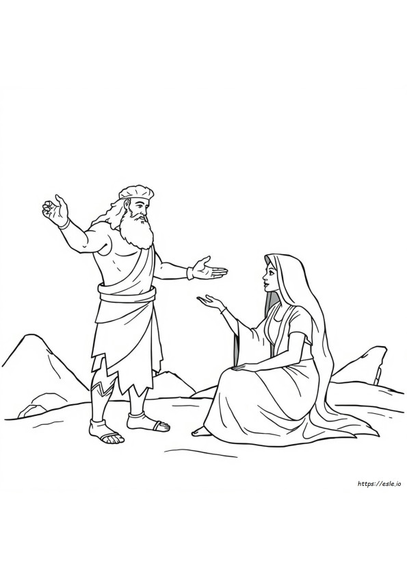 Samson Dan Delilah Mewarnai