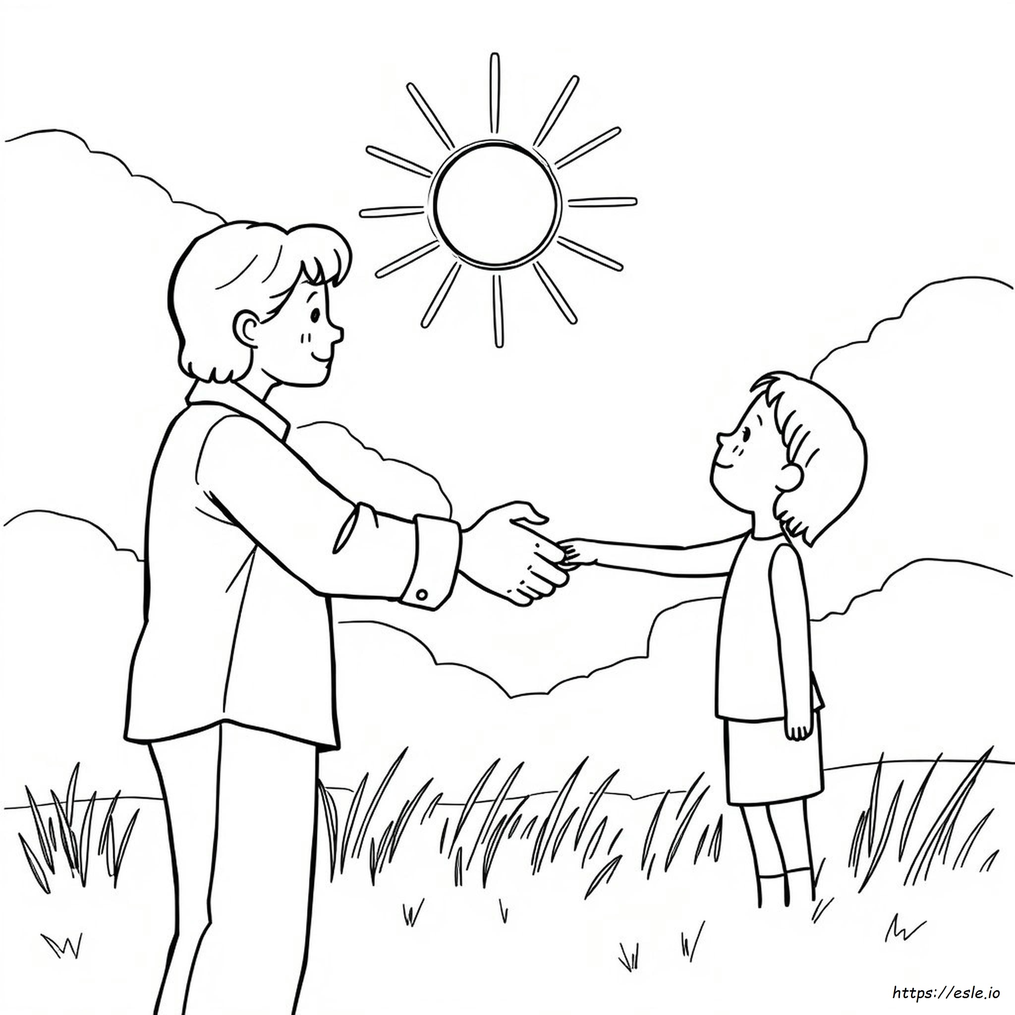Dibujo para colorear del perdón SUD - gratis para imprimir