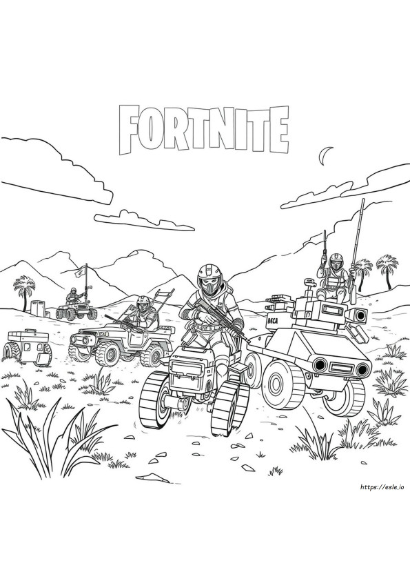 Fortnite Renegade Raider Coloring