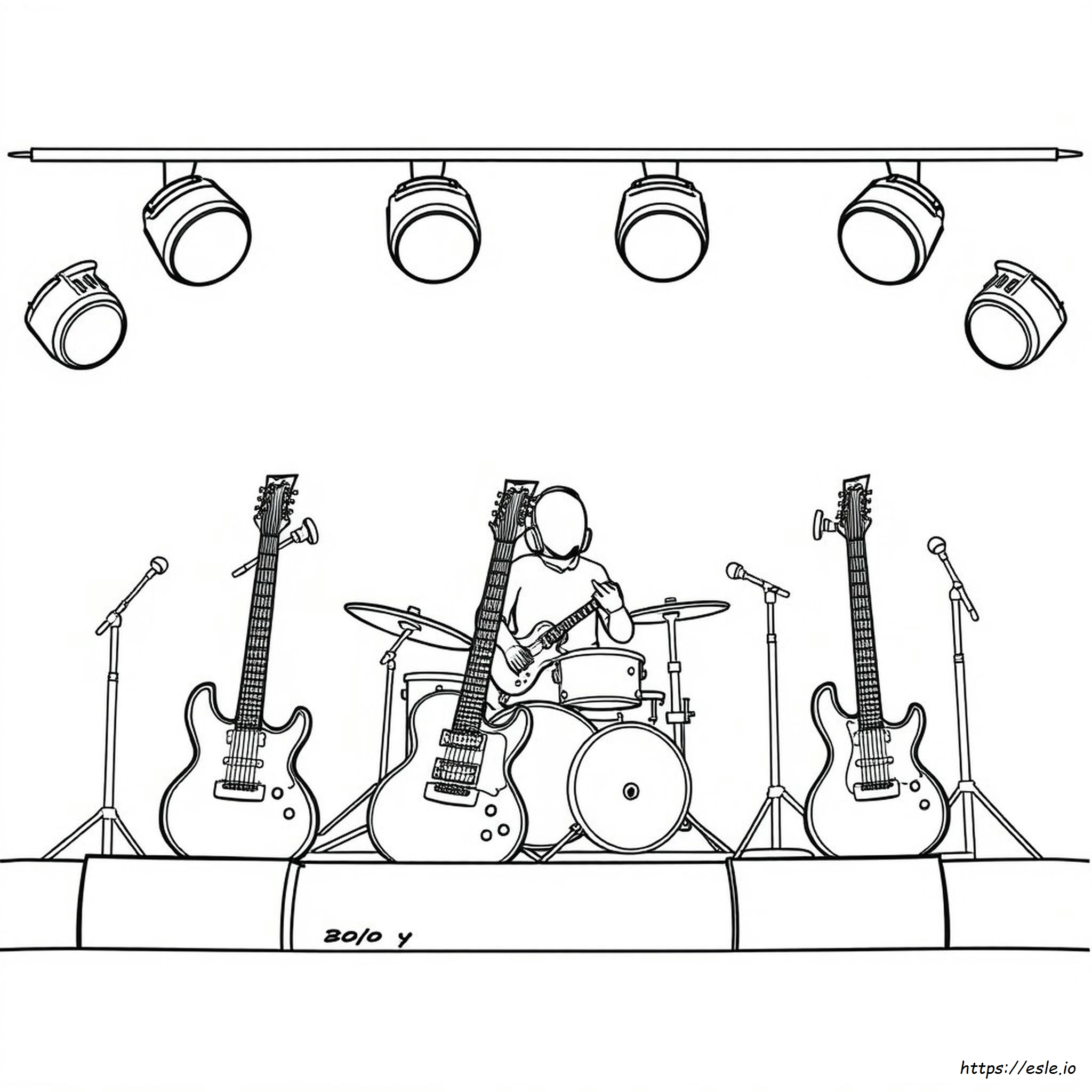 Rock And Roll Coloring Sheets