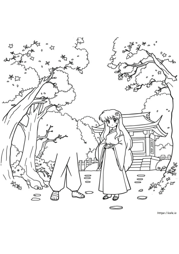 Printable Inuyasha Coloring Pages