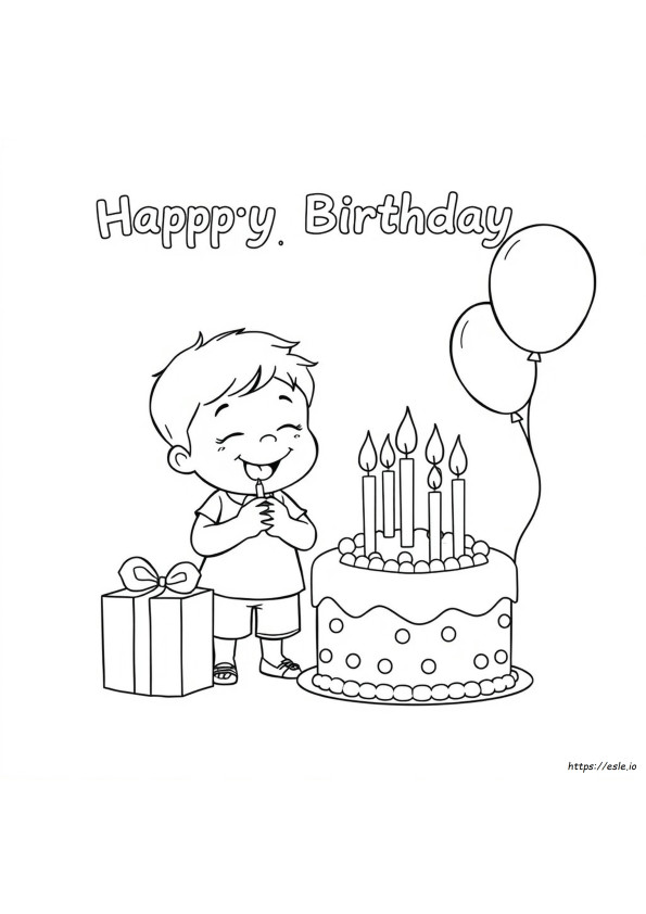 Happy 7Th Birthday Coloring Pages