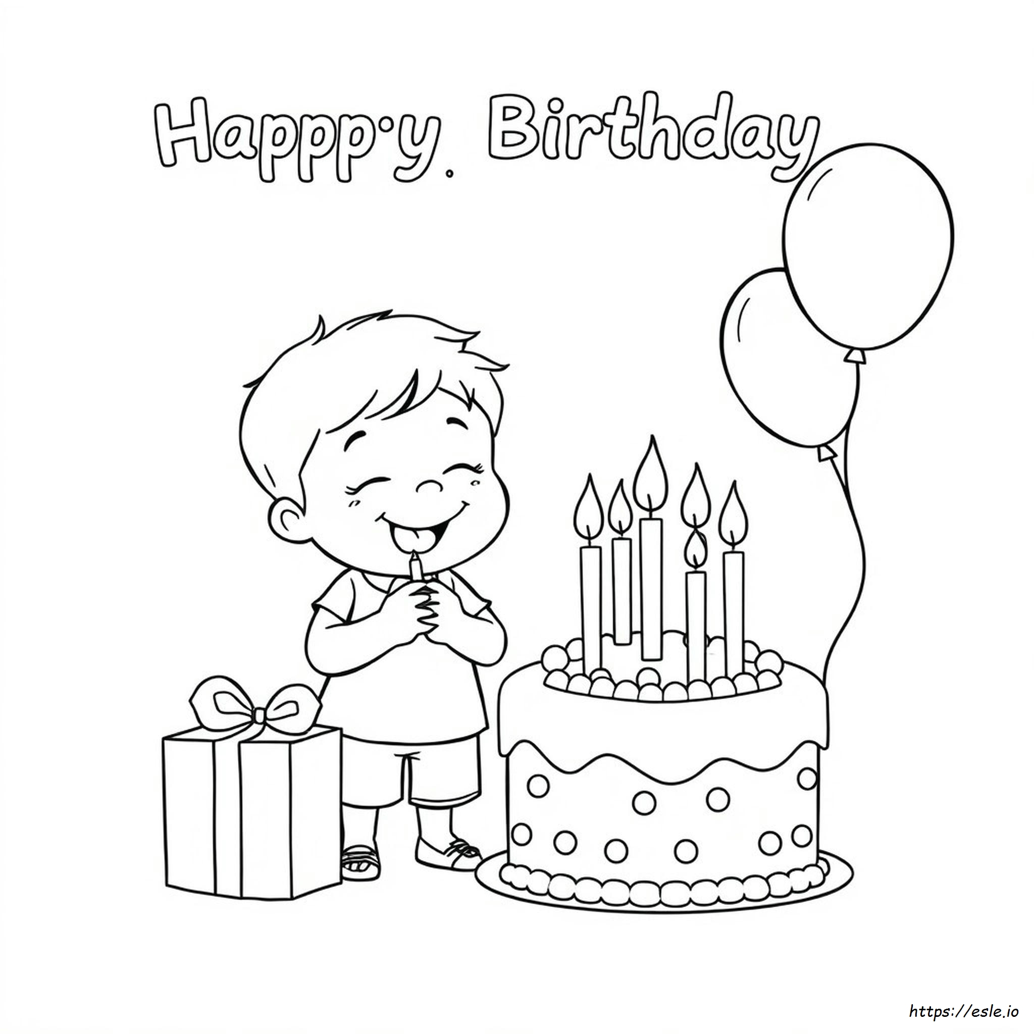 Ausmalbild Zum 7. Geburtstag Ausdrucken