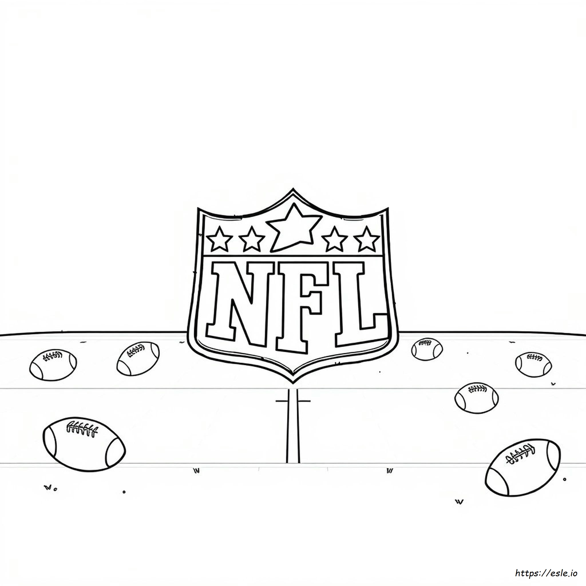 NFL Logo Coloring Page - Free Printable for Kids