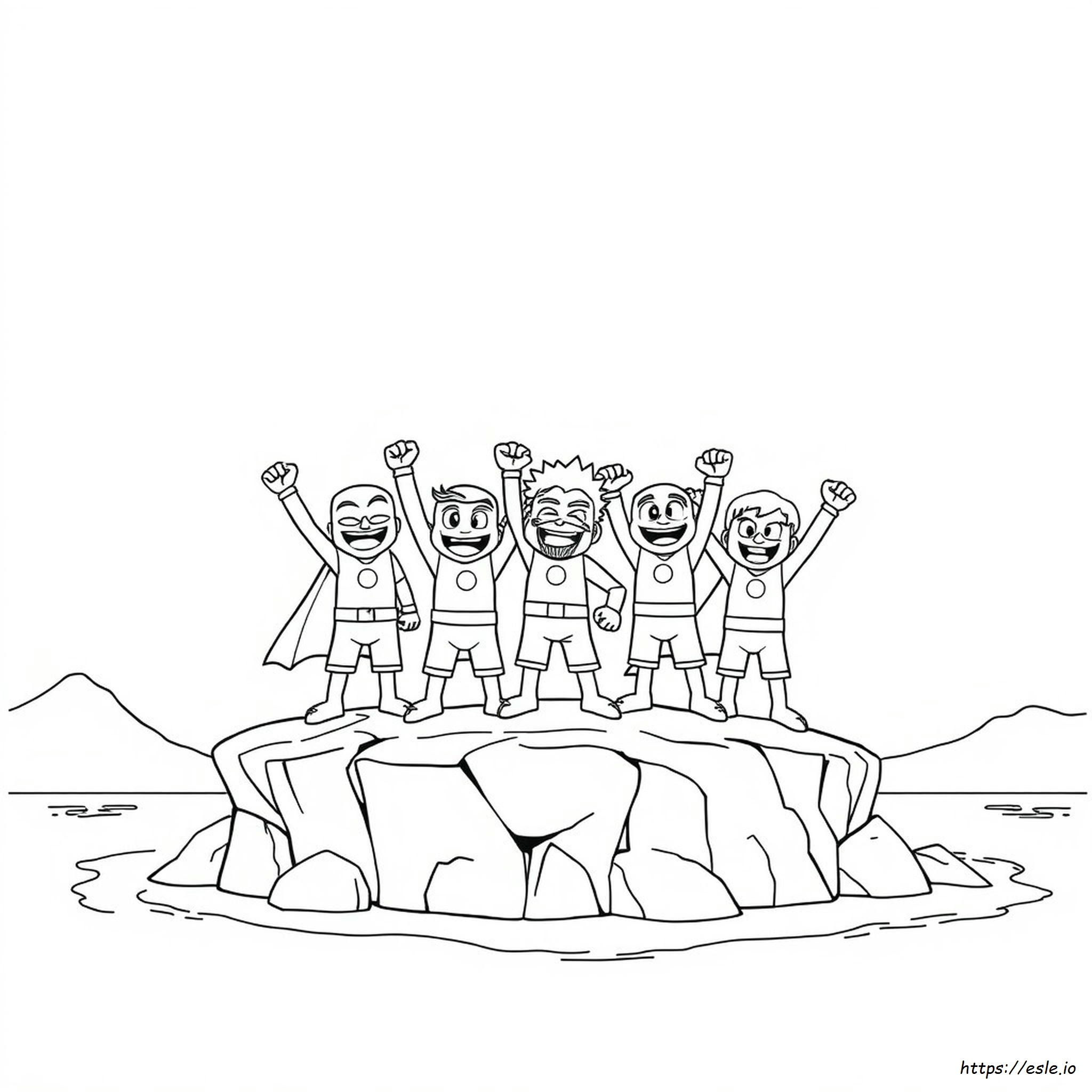 Superzings Colouring Pages