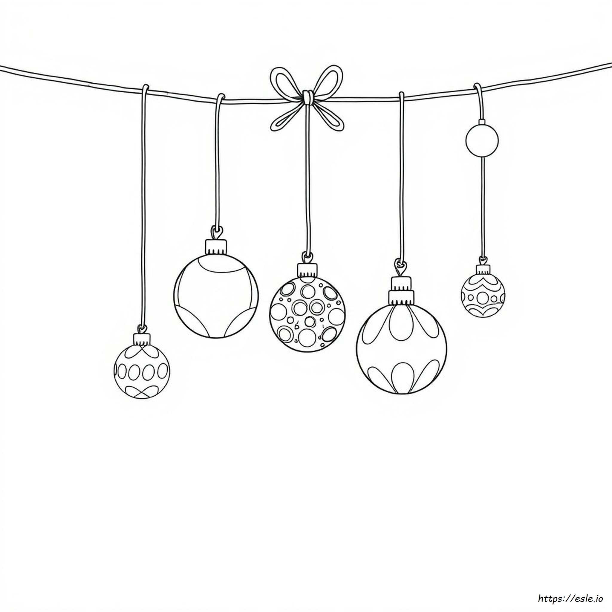 Gambar Mewarnai Bauble - Gratis Untuk Dicetak