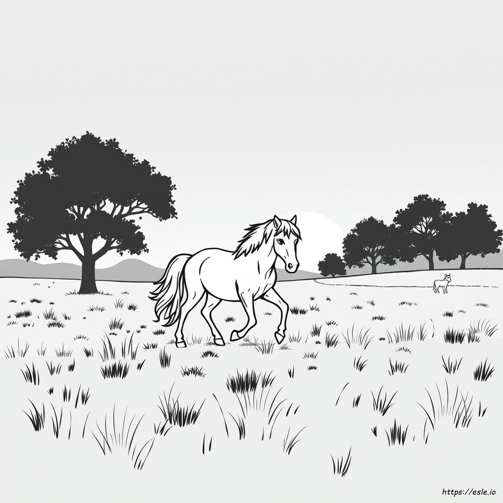 Twilight Coloring Book Pages - Free Printable Horse Coloring Page