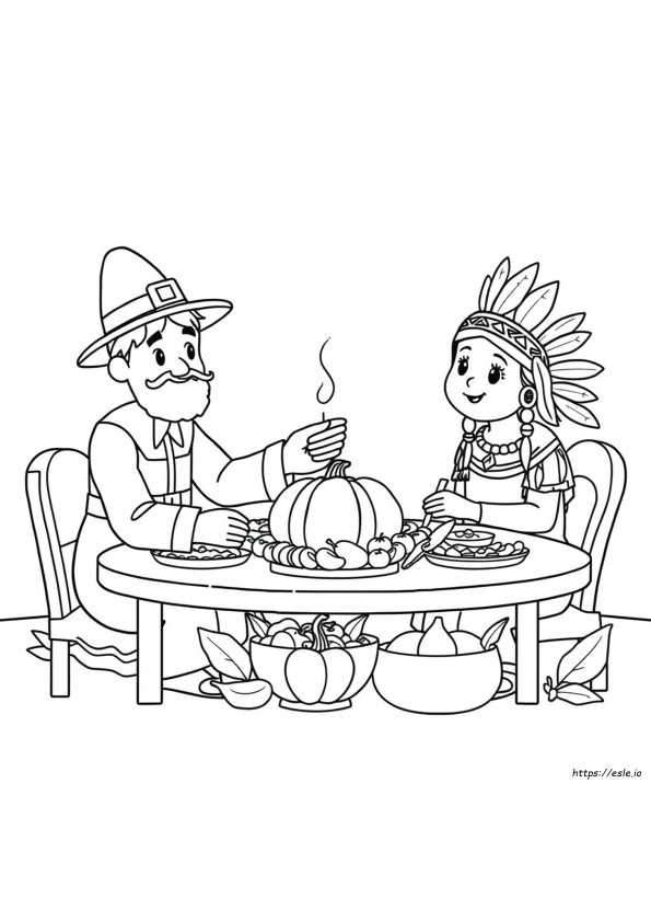 Free Printable Cute Thanksgiving Coloring Pages