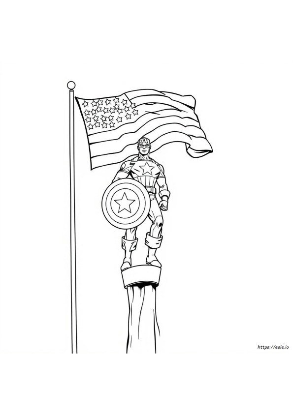 Páginas Para Colorear De Capitán América Pdf