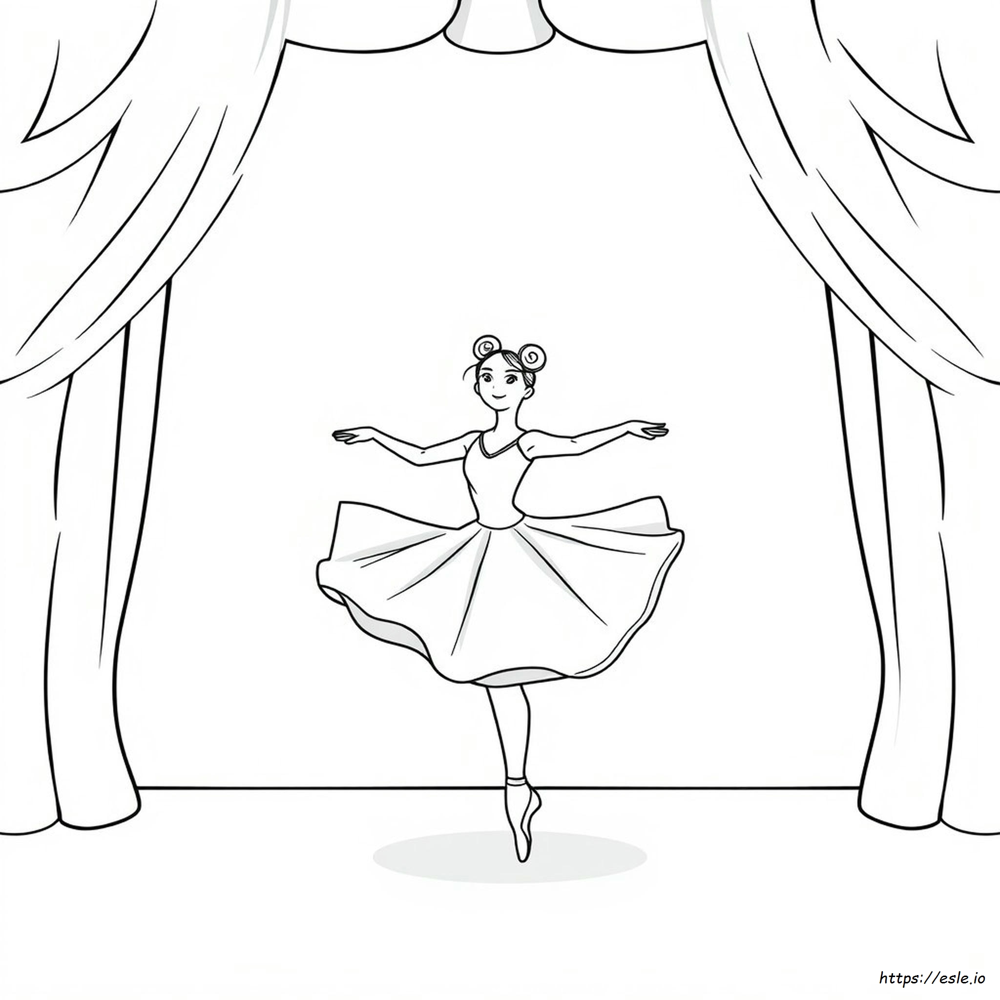Ballet Dance Coloring Pages - Free Printable for Kids