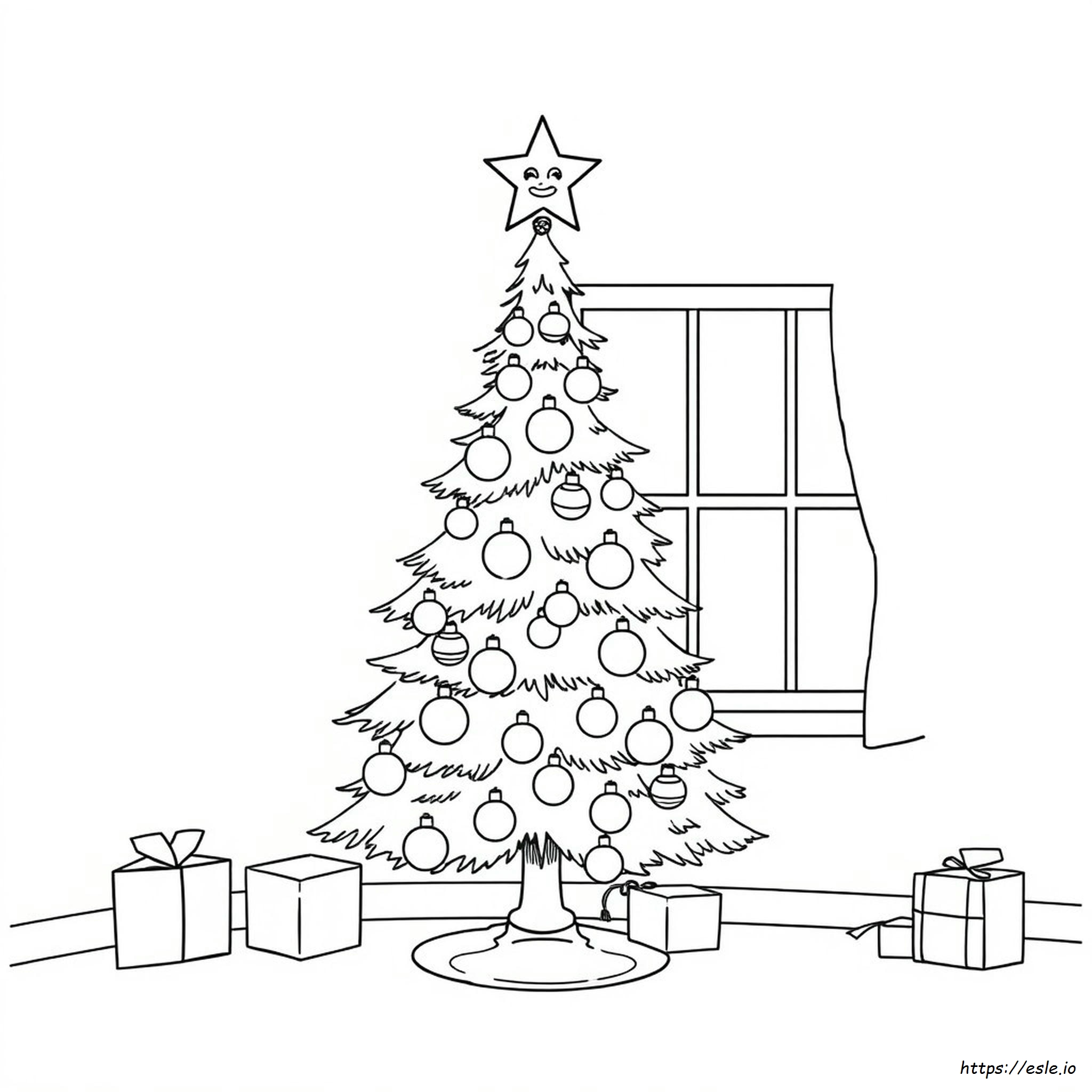 Christmas Tree Coloring Page - Free Printable Sheets