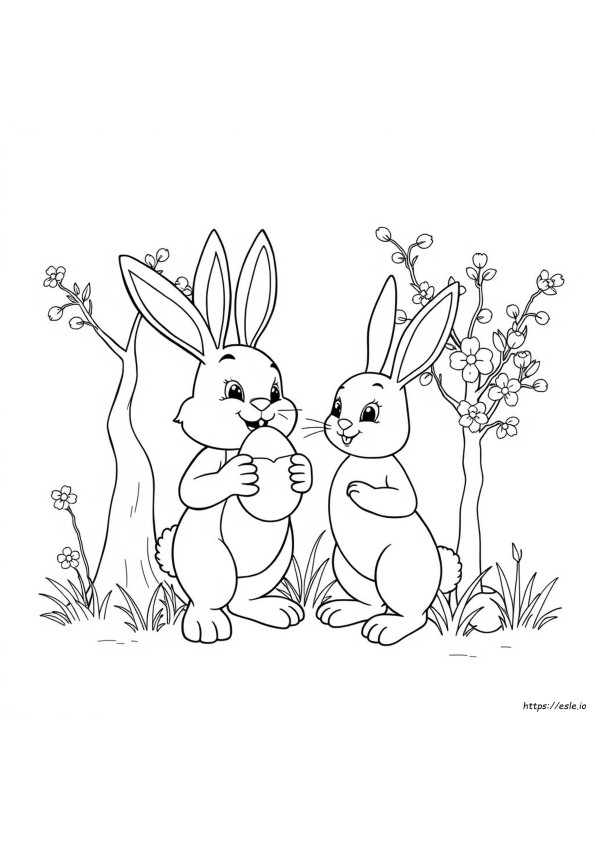 Dibujos Para Colorear De Feliz Día De Pascua