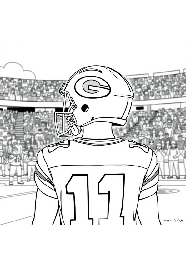 Green Bay Packers Helmet Coloring Page