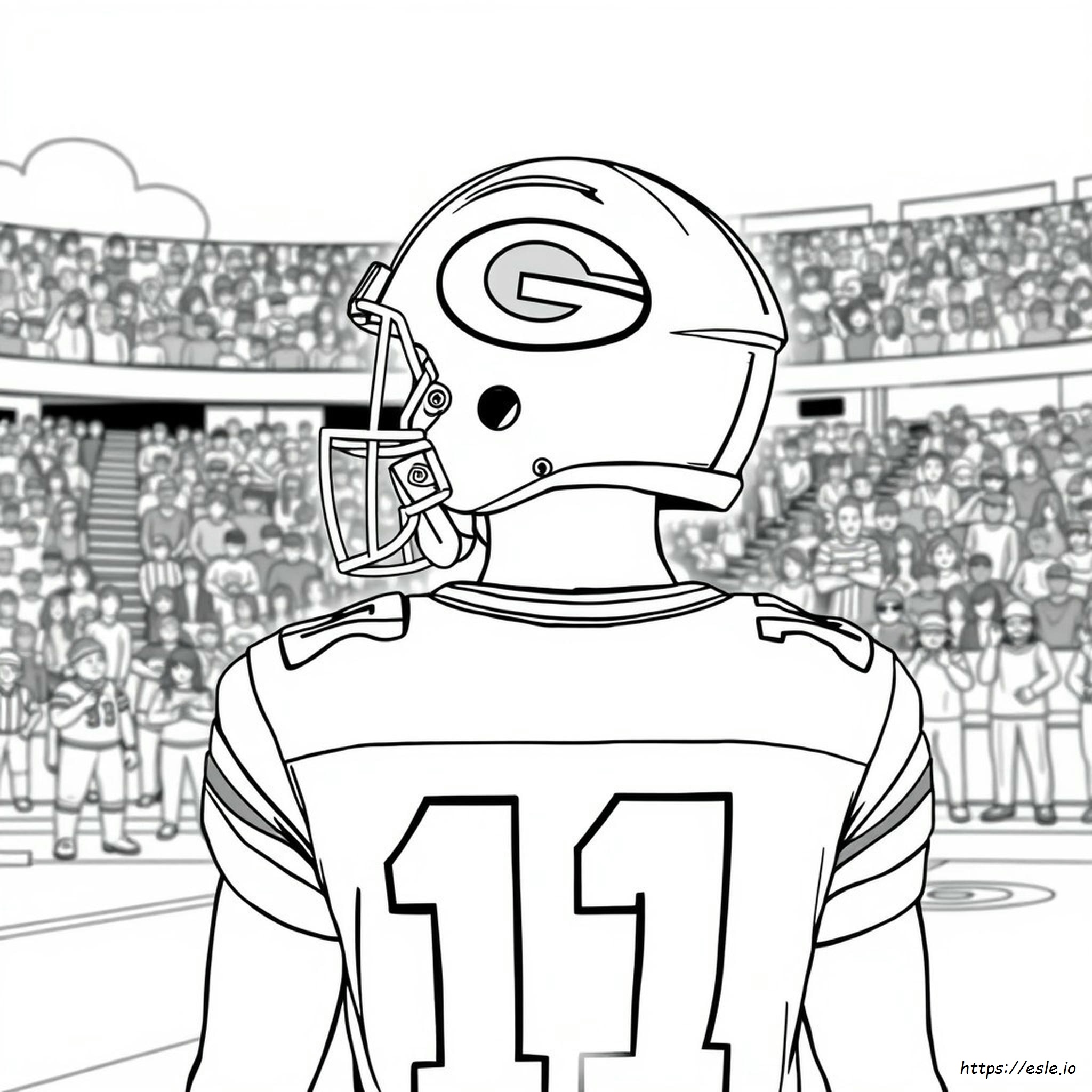 Green Bay Packers Helmet Coloring Page