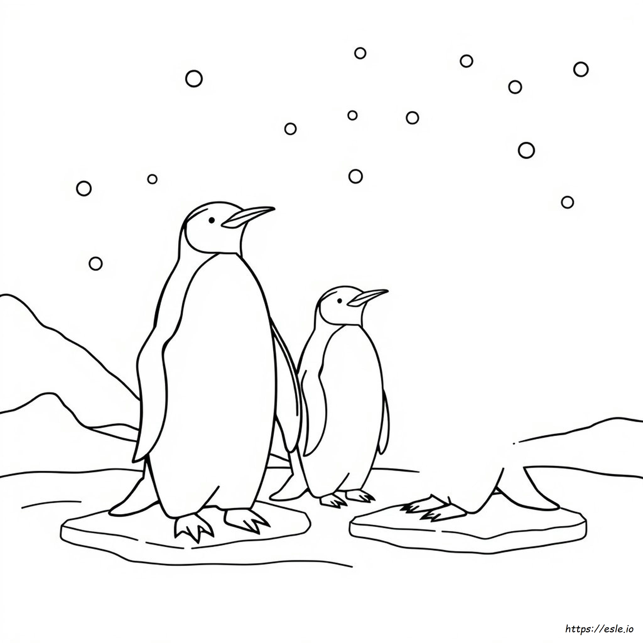 Imparator Penguen Boyama Sayfaları