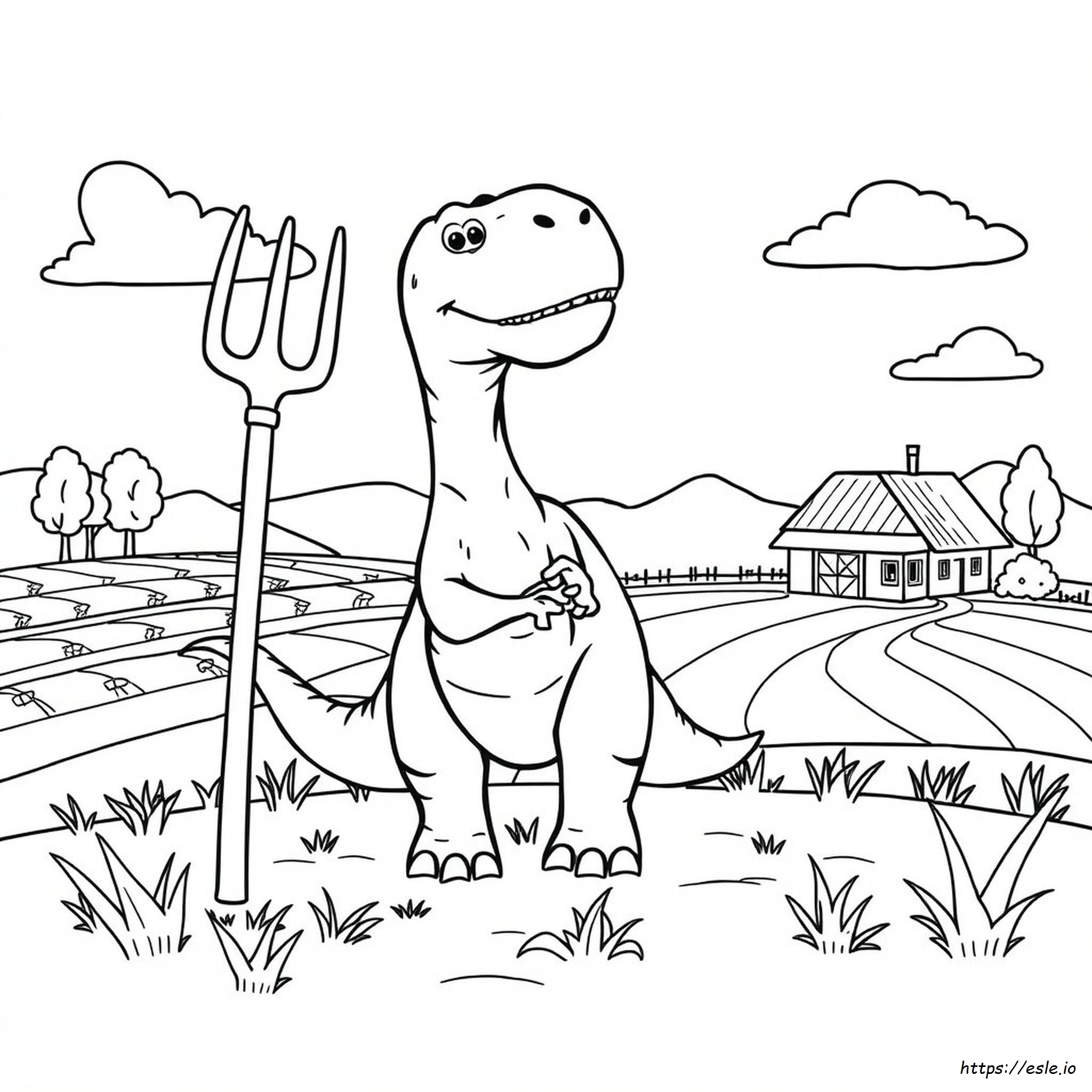 Coloriage Dino Ranch à imprimer