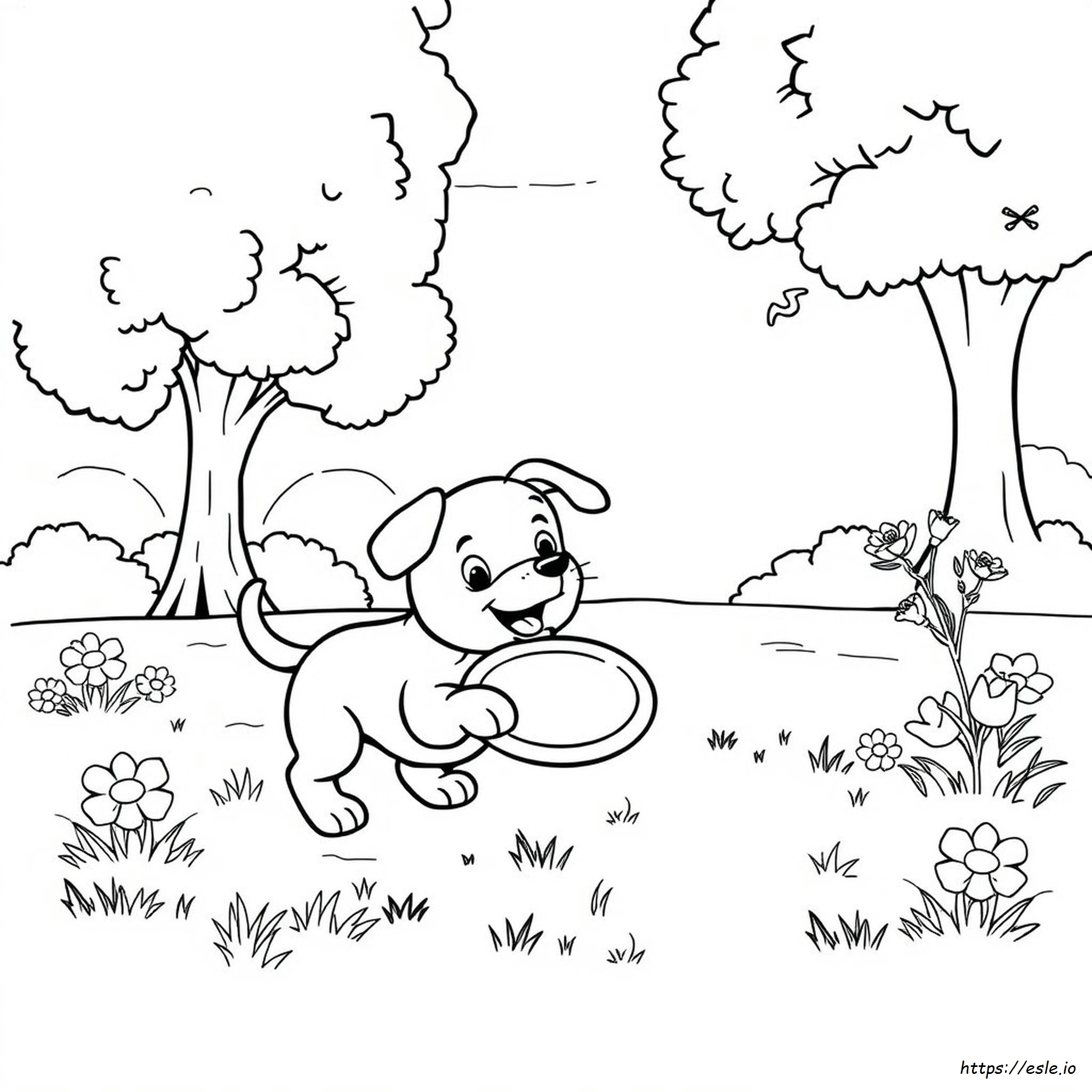 Real Puppy Coloring Page for Kids - Free Printable PDF