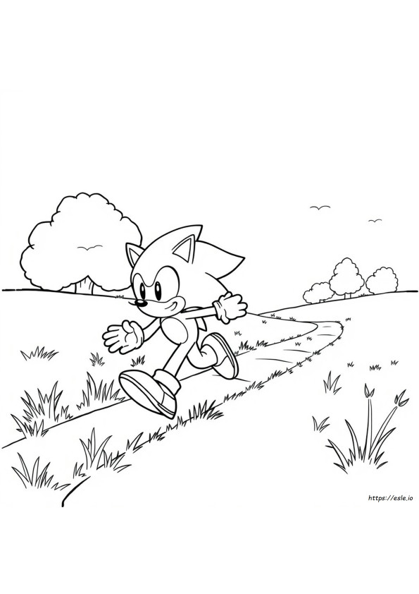 Kolorowanka Sonic