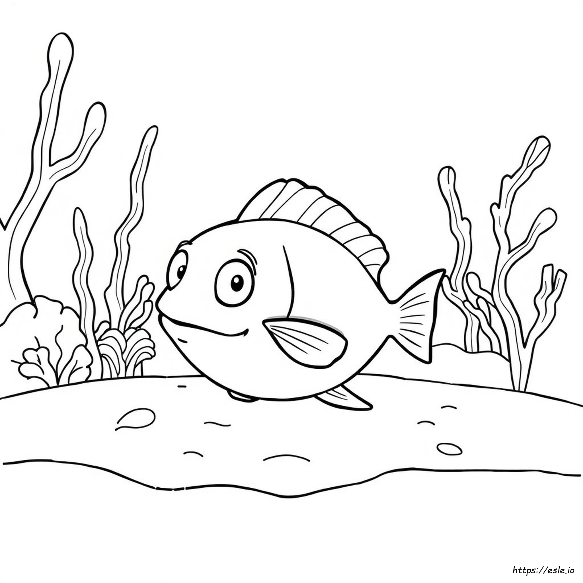Printable Pout Pout Fish Coloring Page